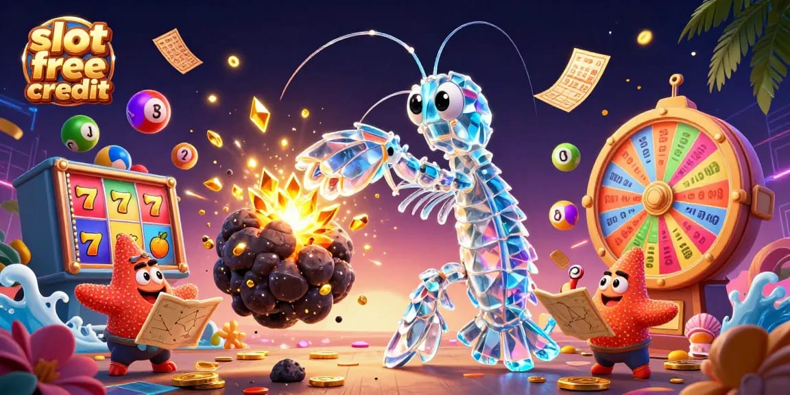 Experience epic wins with slot free credit in a vibrant casino scene full of excitement.