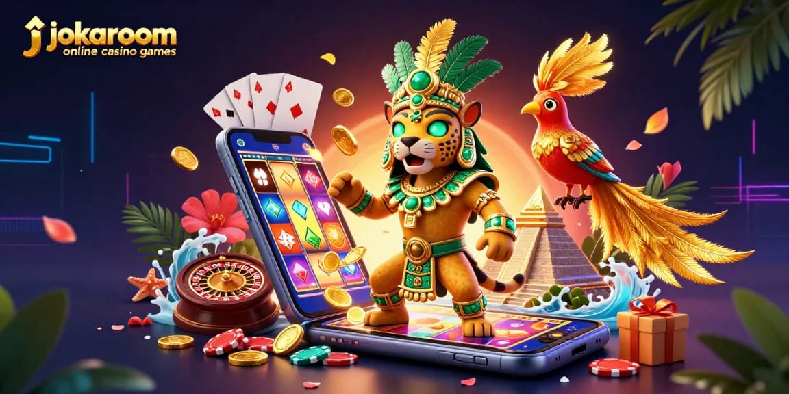 Experience the excitement of jokaroom online casino games with vivid slot action and dynamic characters.