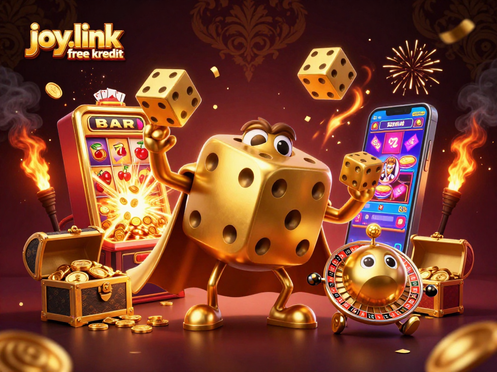 Engage with joy.link free kredit through dynamic casino elements, showcasing a vibrant gambling scene.
